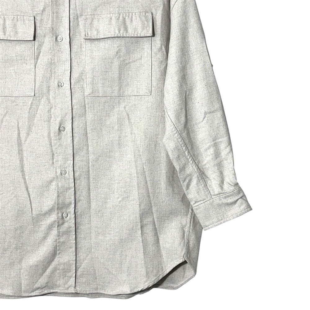 NWT Frank & Eileen Oversized McLoghlin Shirt Jacket Shacket in Natural size S - Picture 9 of 16